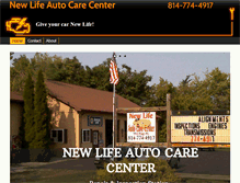 Tablet Screenshot of newlifeautocarecenter.com